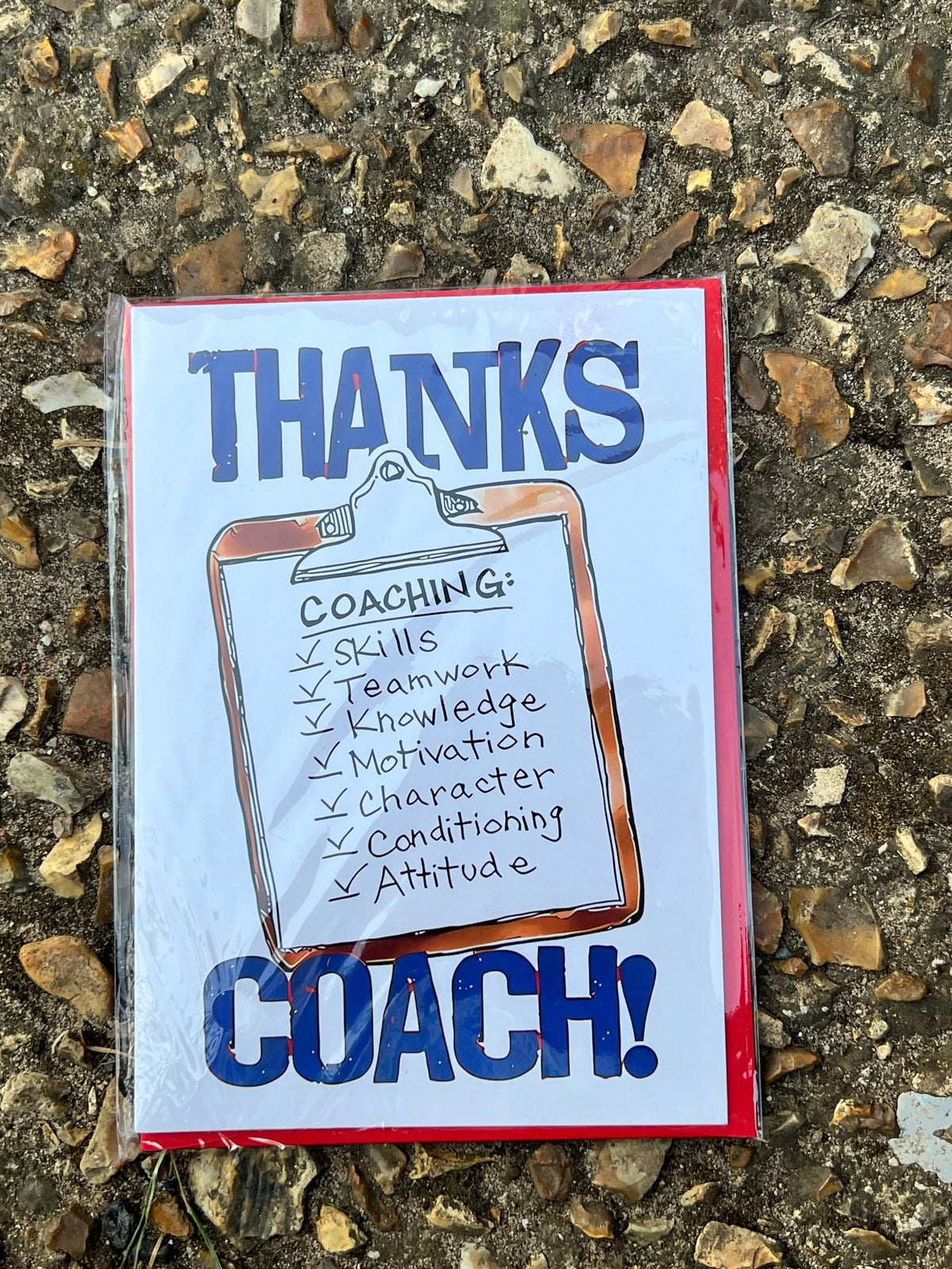 Thanks Coach - Grassroots football thank you card - ZM Sports
