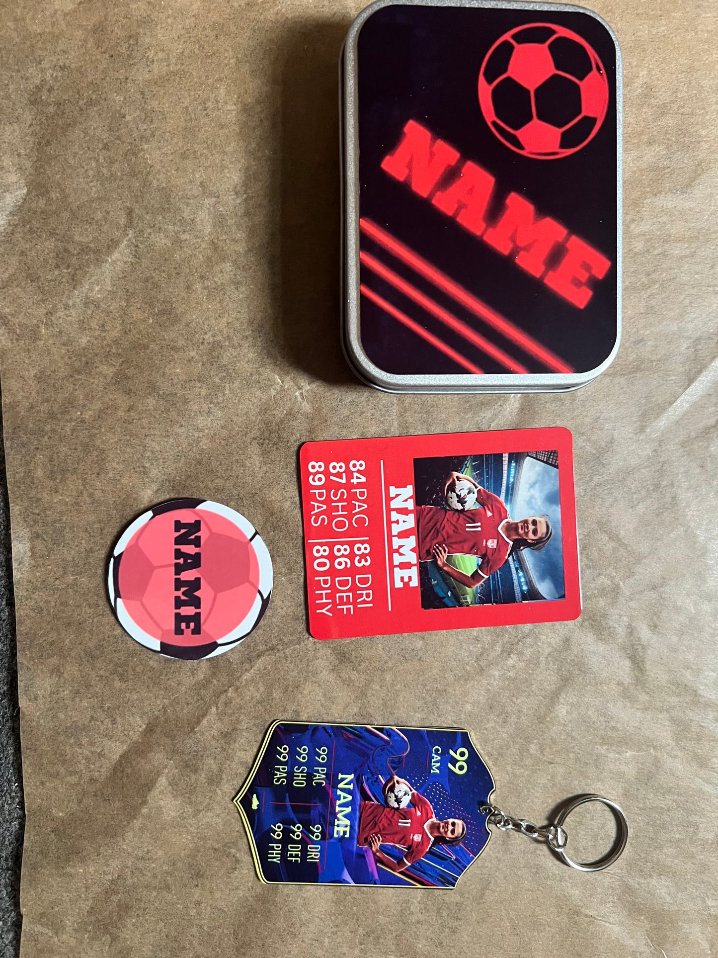 Personalised Sports Gift sets