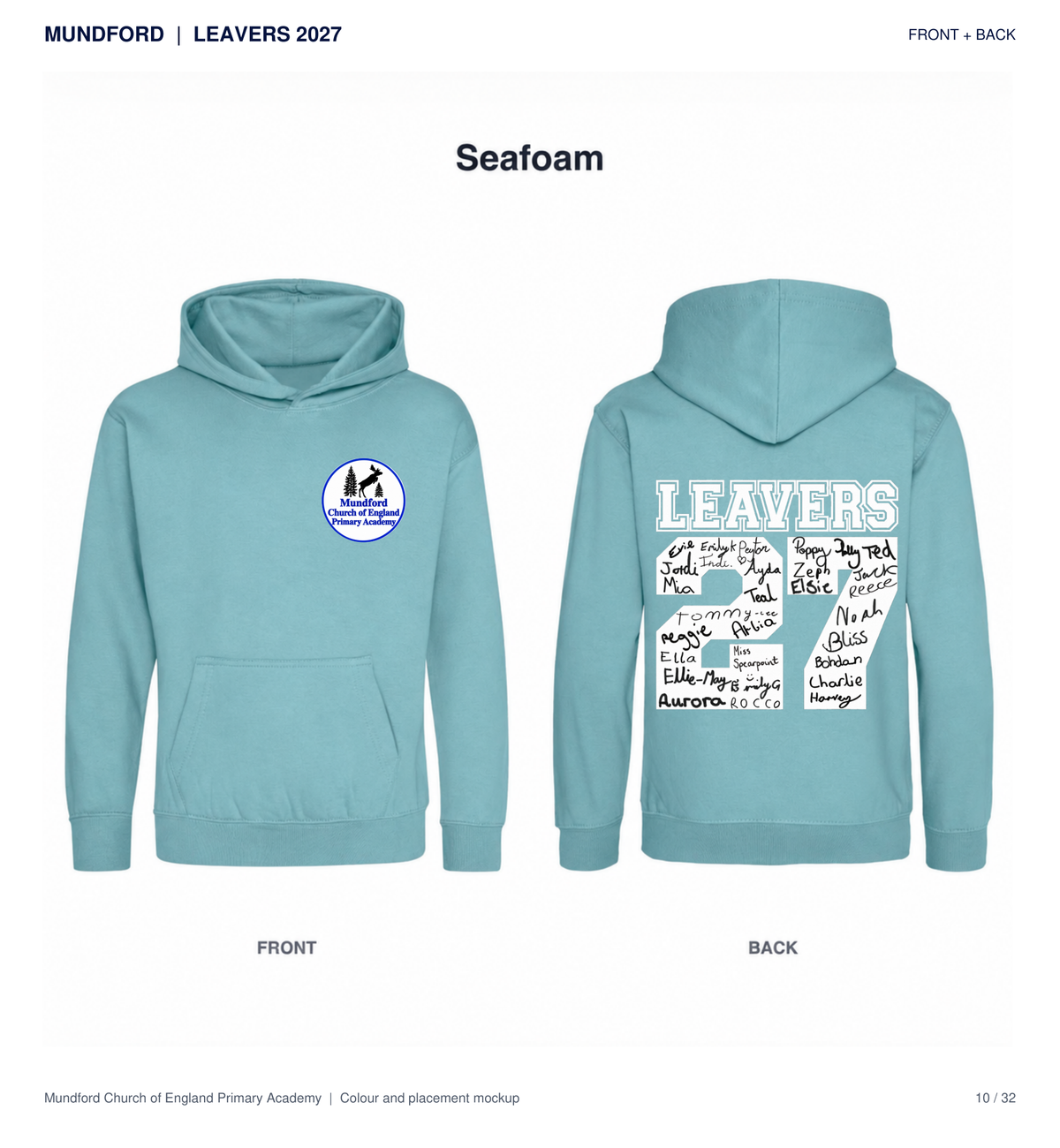 Mundford Primary Academy Leavers 2027 T-shirts and Hoodies