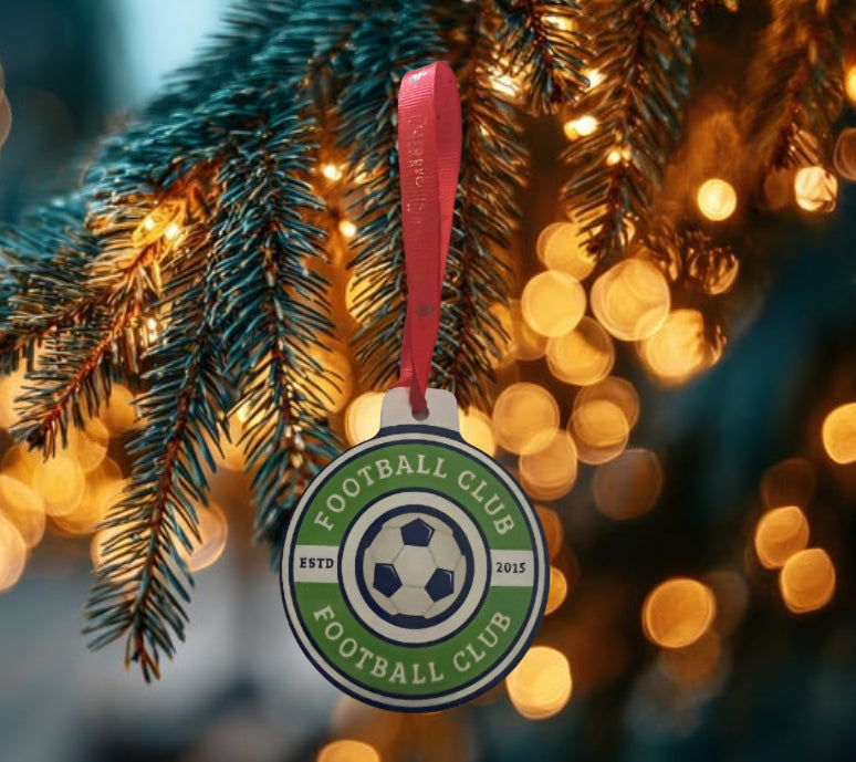 Club logo personalised bauble - one sided