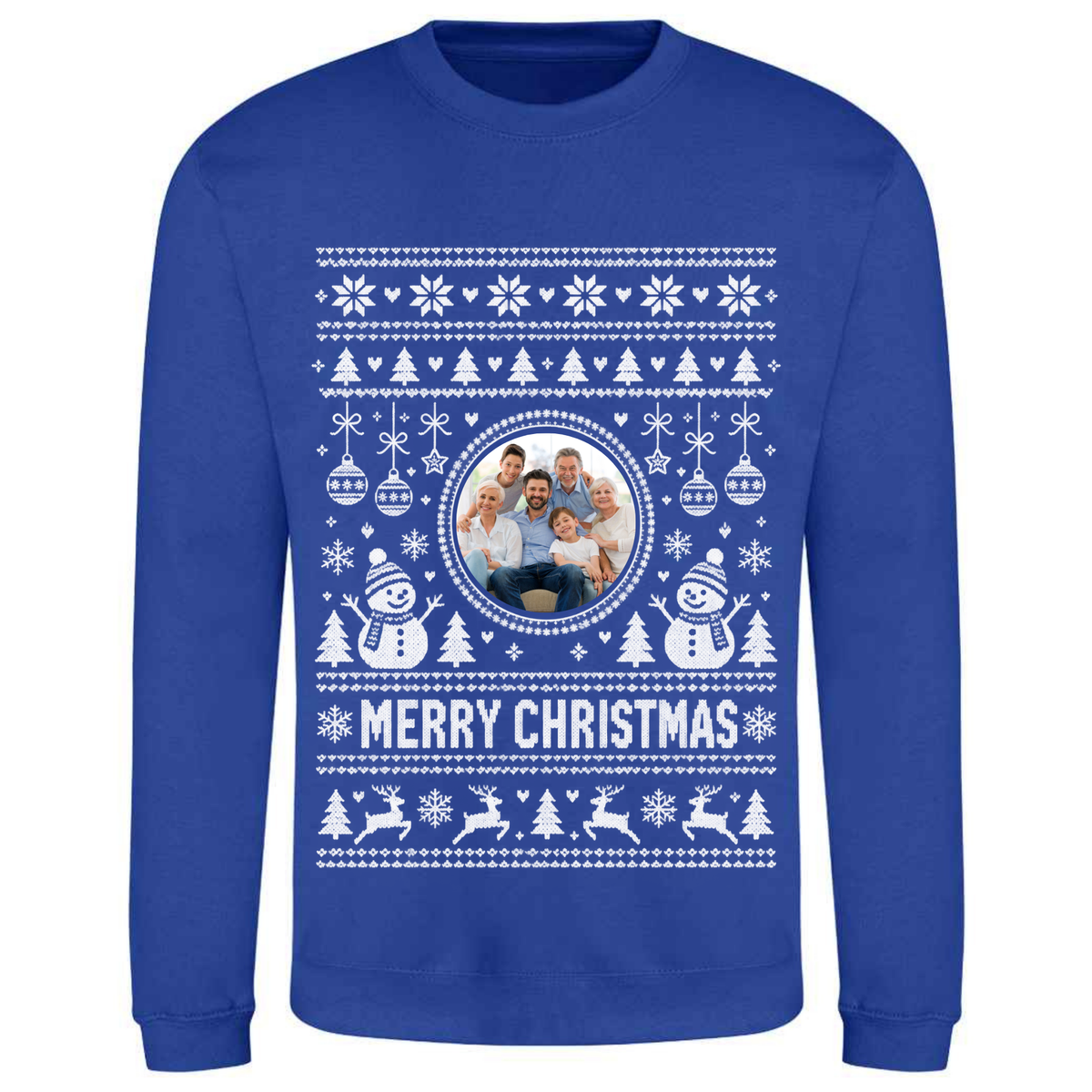 Personalised Photo Christmas Jumper – Custom Festive Sweatshirt - Child