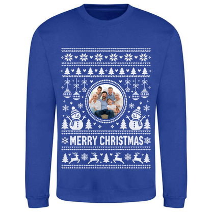 Personalised Photo Christmas Jumper – Custom Festive Sweatshirt - Child