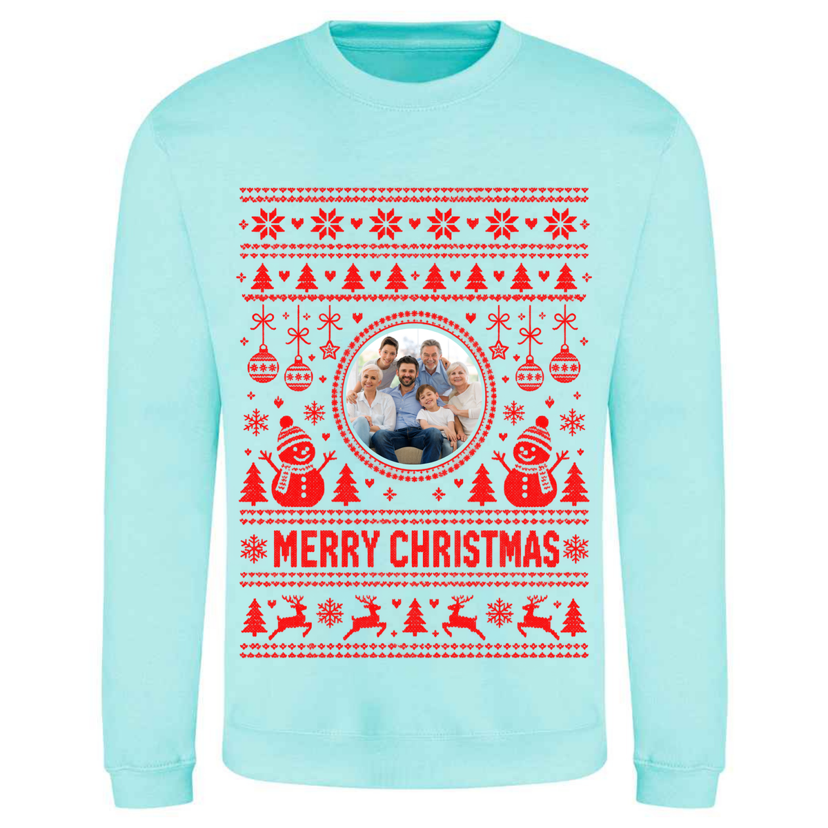 Personalised Photo Christmas Jumper – Custom Festive Sweatshirt - Child