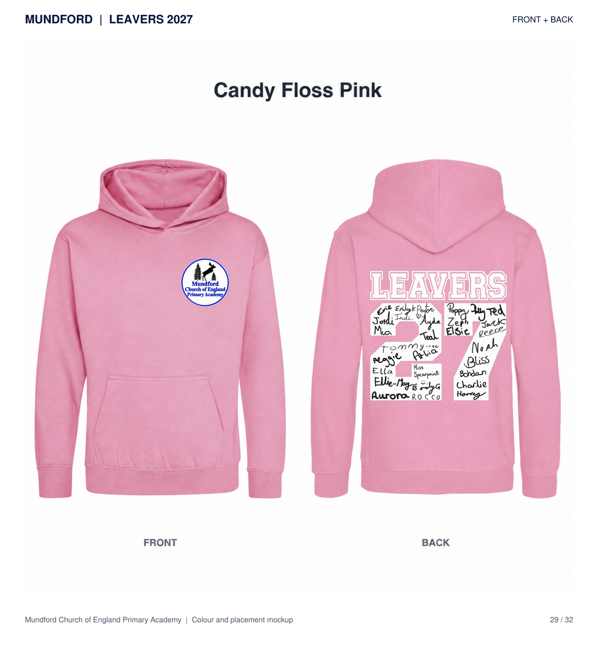 Mundford Primary Academy Leavers 2027 T-shirts and Hoodies