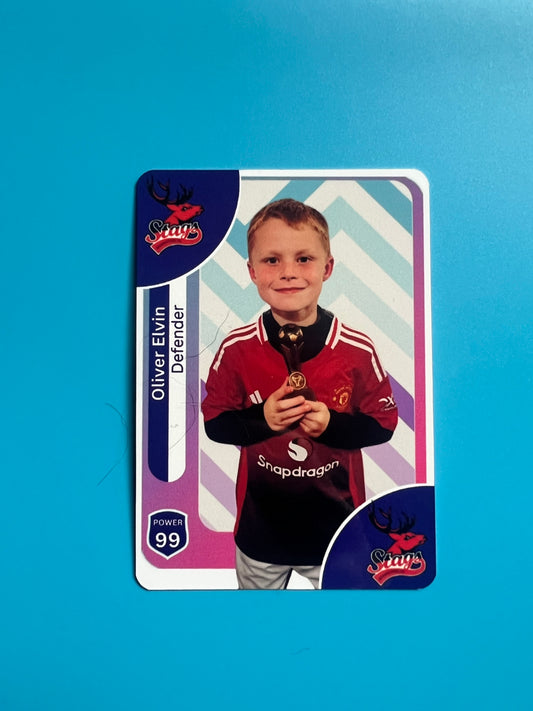 Personalised Metal Football Trading Card – PL Style 2025/26 – Custom topps Style Card – Photo & Name Gift – Metal Collectible Card