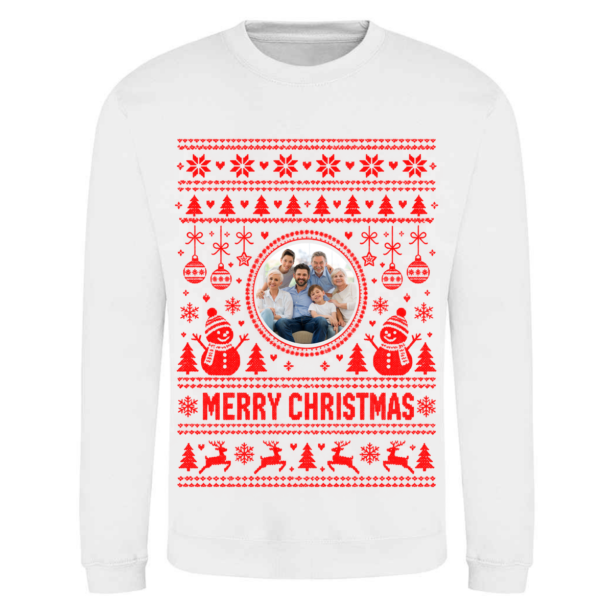 Personalised Photo Christmas Jumper – Custom Festive Sweatshirt - Child