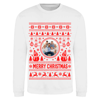 Personalised Photo Christmas Jumper – Custom Festive Sweatshirt - Child