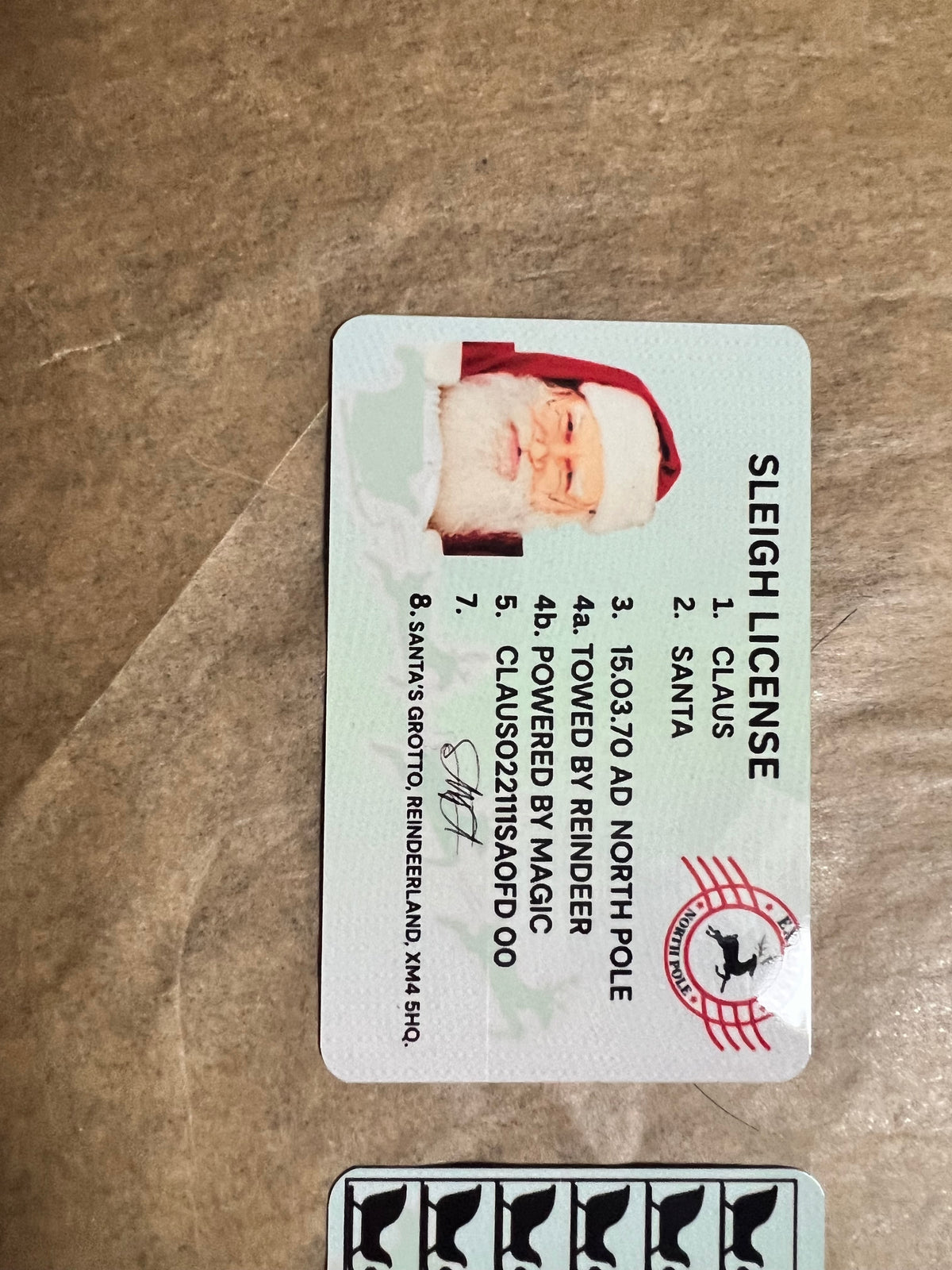 Santa’s Dropped Sleigh License