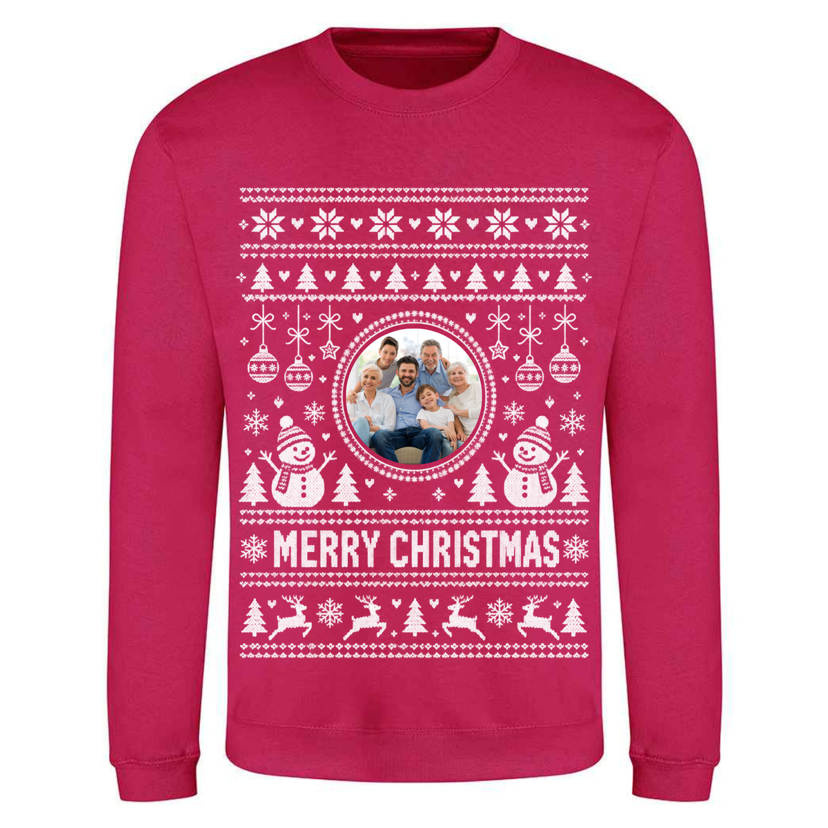 Personalised Photo Christmas Jumper – Custom Festive Sweatshirt - Child