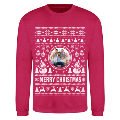 Personalised Photo Christmas Jumper – Custom Festive Sweatshirt - Child