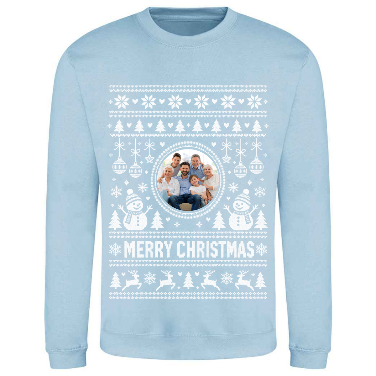 Personalised Photo Christmas Jumper – Custom Festive Sweatshirt - Child