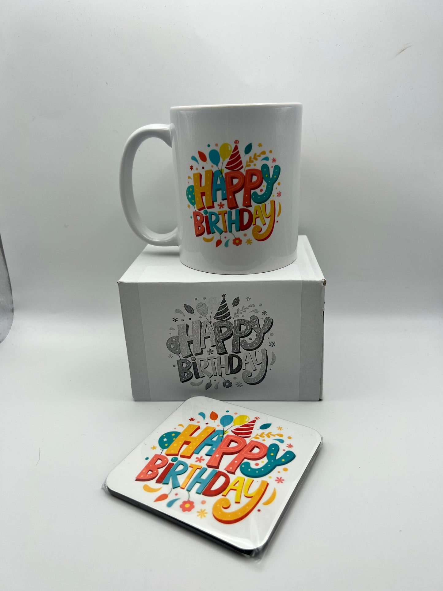 Happy Birthday Mug & Coaster Gift Set