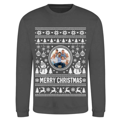 Personalised Photo Christmas Jumper – Custom Festive Sweatshirt - Child