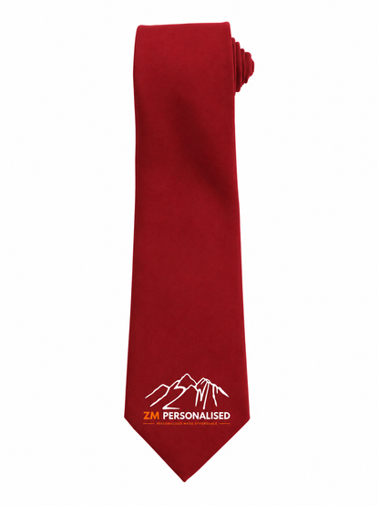 Personalised Tie – Custom Logo, Name or Text | Corporate, Wedding & Business Necktie