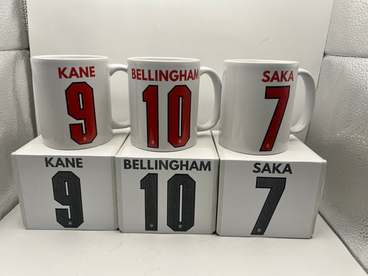 England Football Player Mug – Football Fan Mug - World Cup 2026