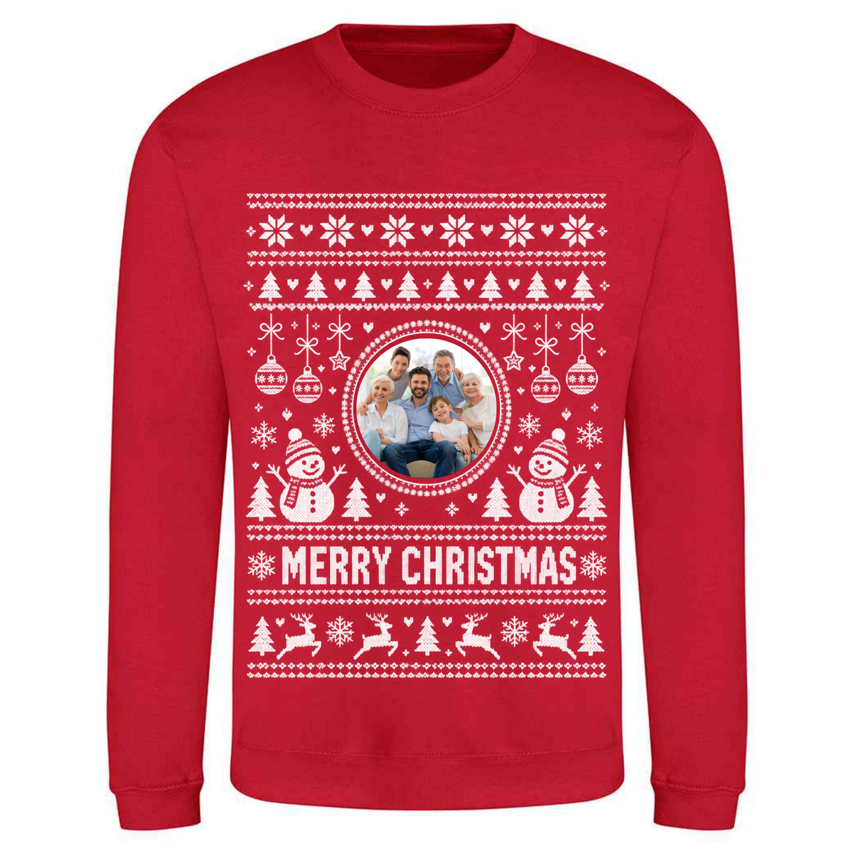 Personalised Photo Christmas Jumper – Custom Festive Sweatshirt - Child