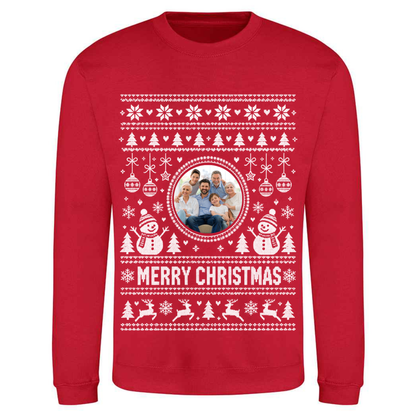 Personalised Photo Christmas Jumper – Custom Festive Sweatshirt - Child