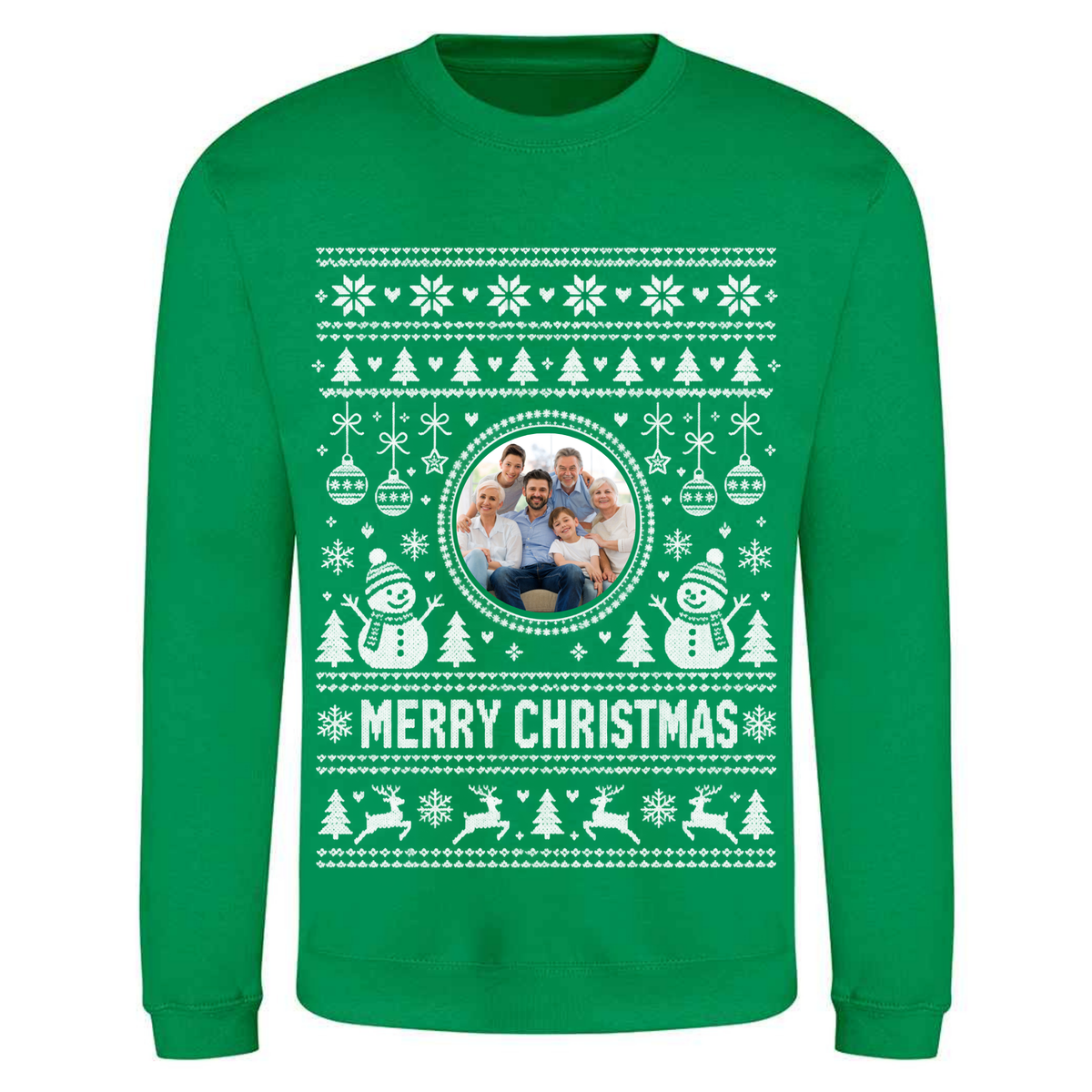 Personalised Photo Christmas Jumper – Custom Festive Sweatshirt - Child