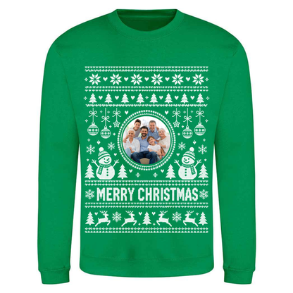 Personalised Photo Christmas Jumper – Custom Festive Sweatshirt - Child