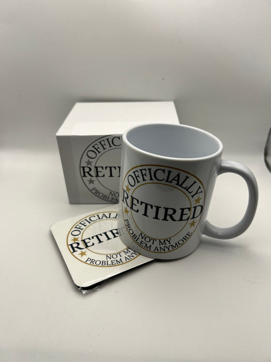 Officially Retired Mug & Coaster Gift Set
