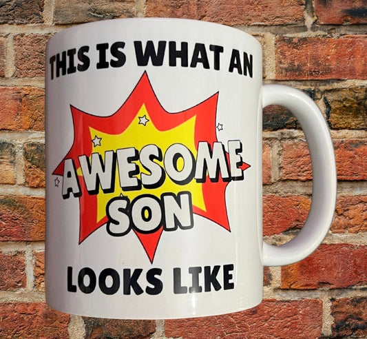 Awesome Son Mug Gift - Ideal for Birthdays & Special Moments - ZM Sports