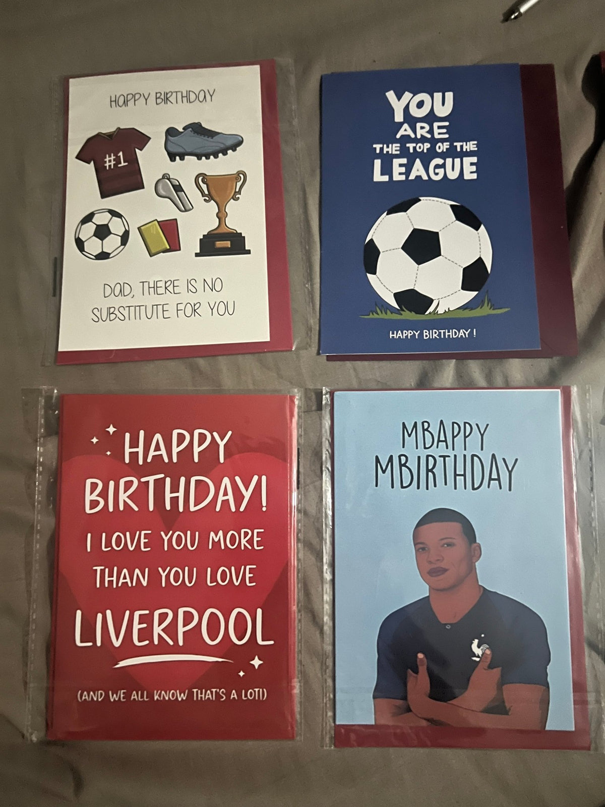 Football Themed Birthday Cards - ZM Sports