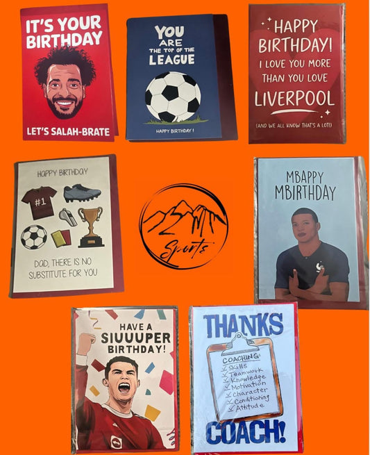 Football Themed Birthday Cards - ZM Sports