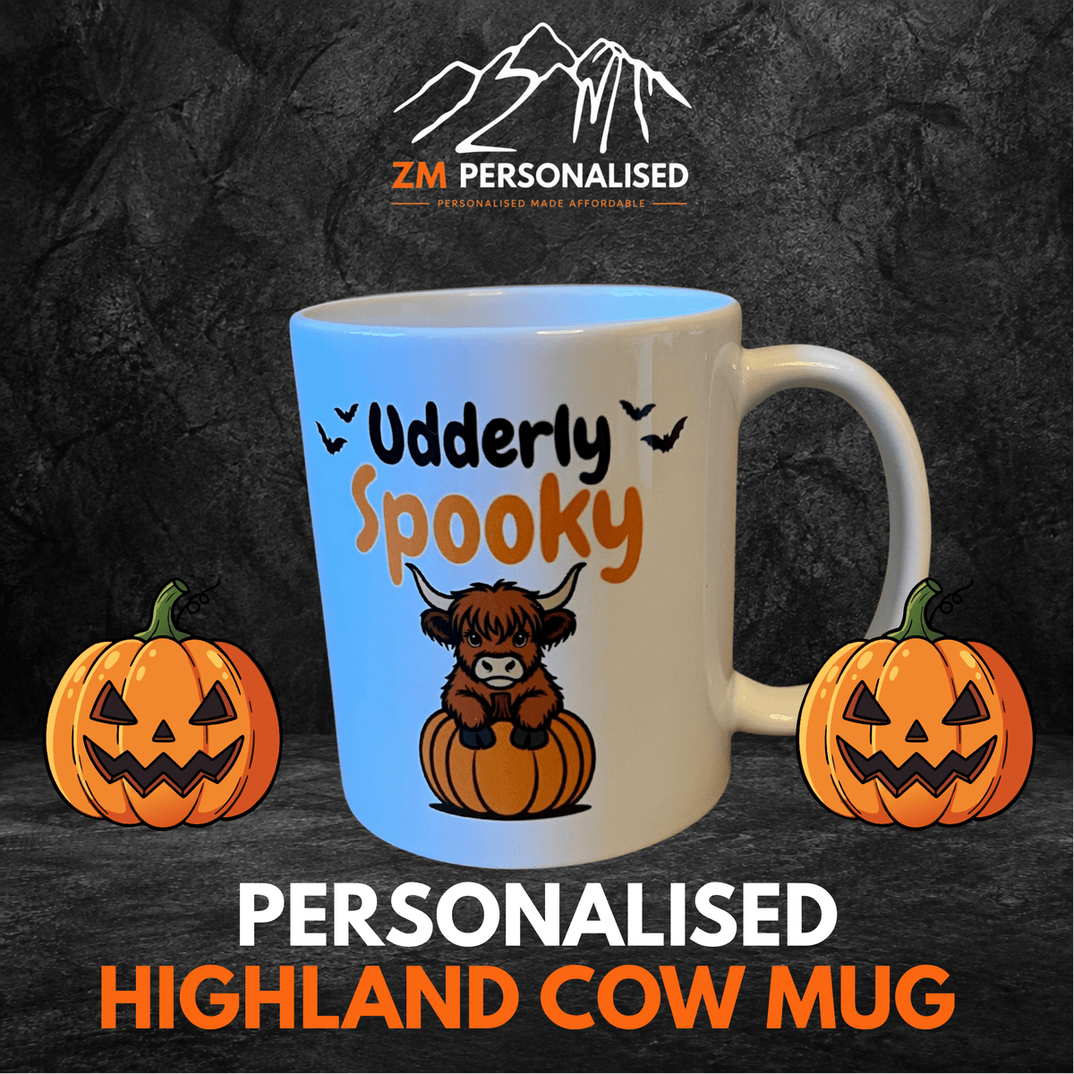 Highland Cow Halloween Mug – Udderly Spooky Mug - ZM Sports