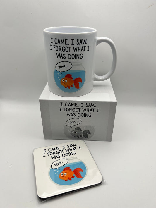 I Came. I Saw. I Forgot What I Was Doing Mug & Coaster Gift Set - ZM Sports