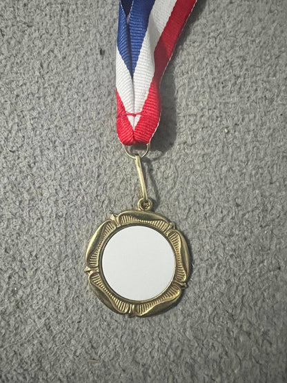 Metal medal with 25mm print - ZM Sports