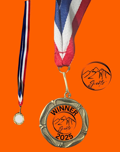 Metal medal with 25mm print - ZM Sports