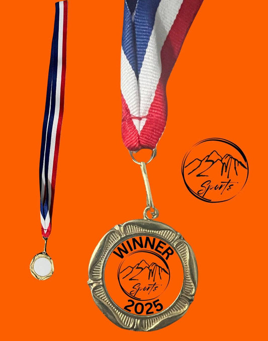 Metal medal with 25mm print - ZM Sports
