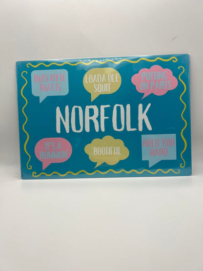 Norfolk Dialect Aluminium Sign - ZM Sports