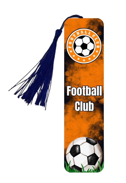 Personalised Aluminium Football Bookmark with Tassel – Custom Football Club Gift - ZM Sports