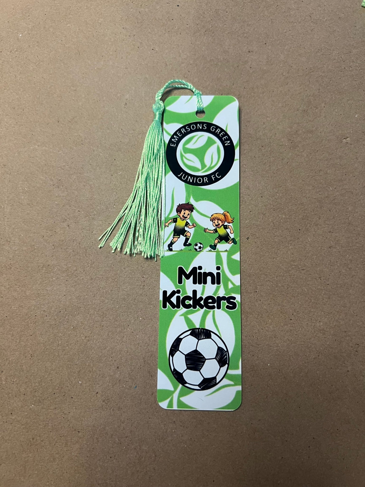 Personalised Aluminium Football Bookmark with Tassel – Custom Football Club Gift - ZM Sports