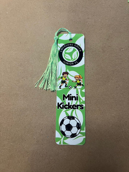 Personalised Aluminium Football Bookmark with Tassel – Custom Football Club Gift - ZM Sports