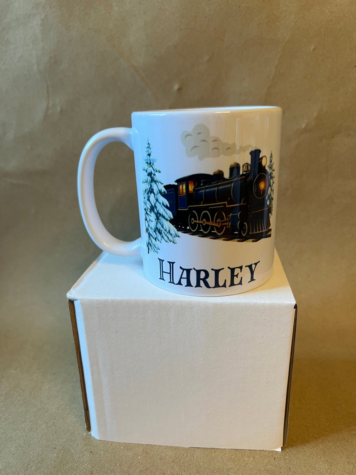 Personalised Christmas Train Mug – Christmas Eve Mug for Kids - ZM Sports