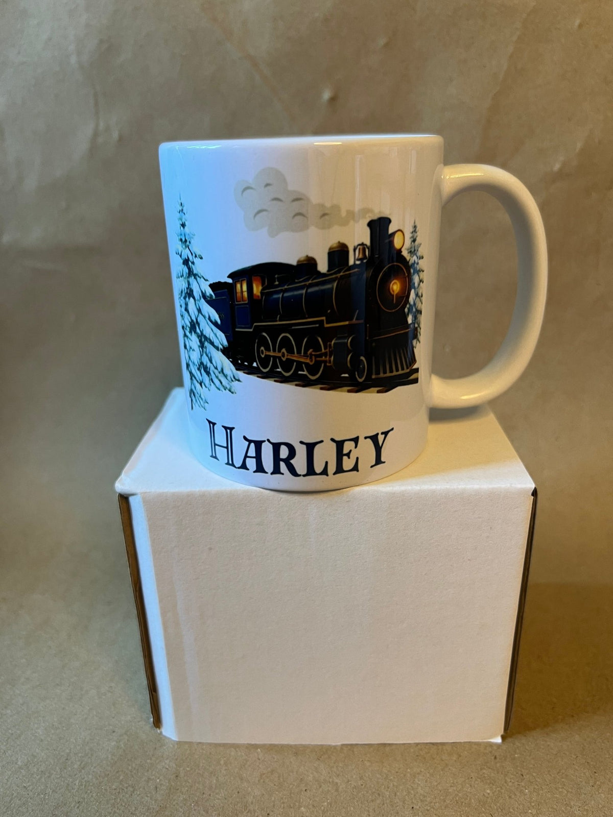 Personalised Christmas Train Mug – Christmas Eve Mug for Kids - ZM Sports