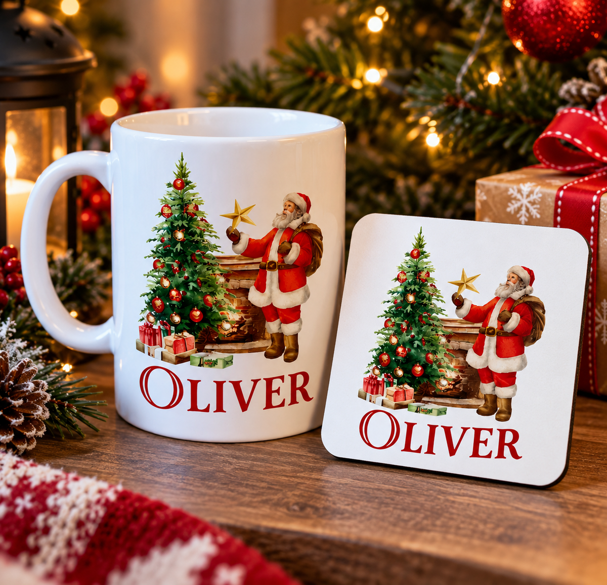 Personalised Santa Christmas Eve Mug – Kids Christmas Mug - ZM Sports