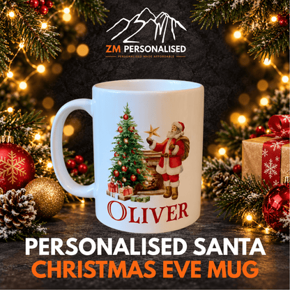 Personalised Santa Christmas Eve Mug – Kids Christmas Mug - ZM Sports